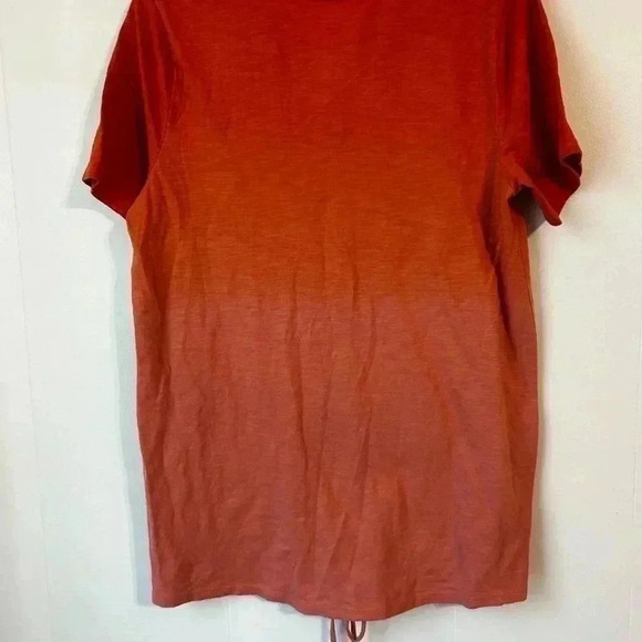 Size medium St. John’s Bay‎ short sleeve shirt.NWT 2 tone Orange rust E-4 - Picture 4 of 7